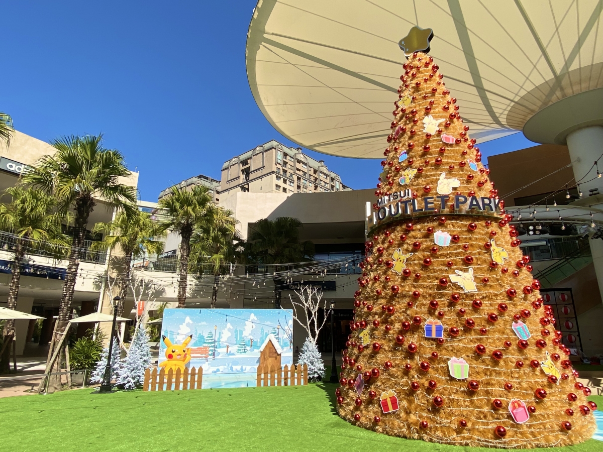 林口三井寶可夢聖誕樹