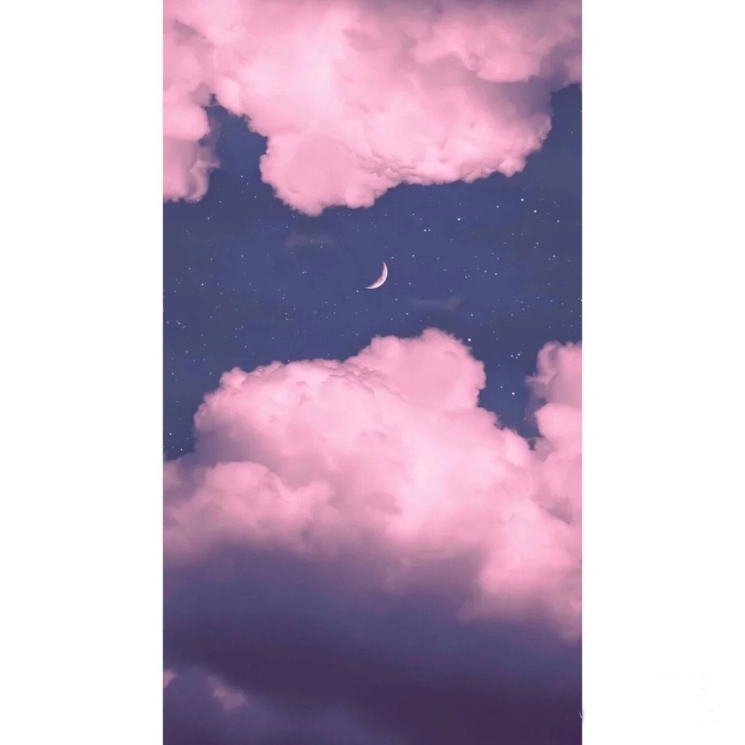 夜間月亮星空