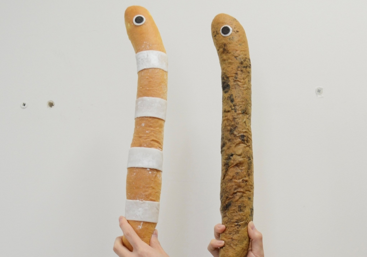 超巨大「花園鰻麵包」