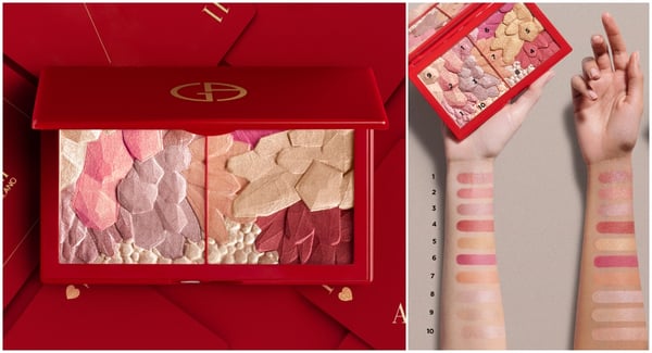 幫顏值打光直接開掛！GIORGIO ARMANI【亞曼尼高訂珠寶晶鑽彩盤】從眼彩到打亮修容一盤完勝，細緻珠光簡直是仙女才有的自帶光芒～