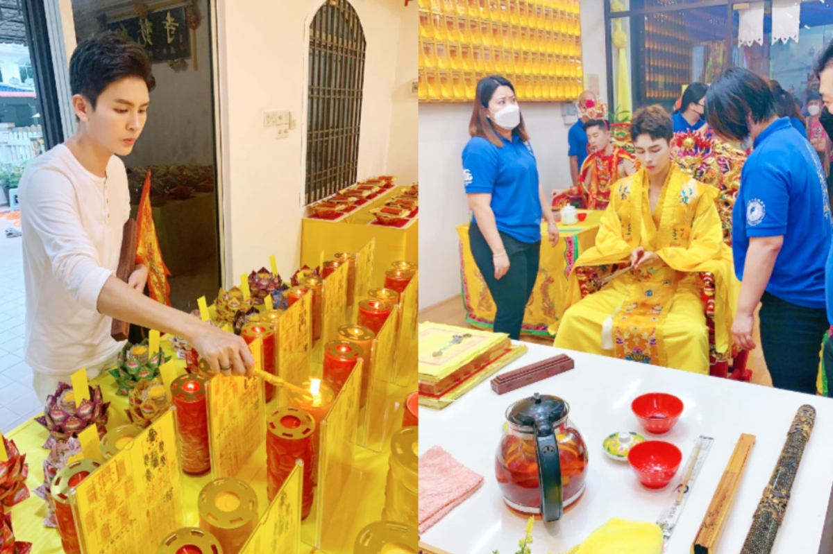 馬來西亞近日出現了顏值不輸男偶像的高顏值乩童。