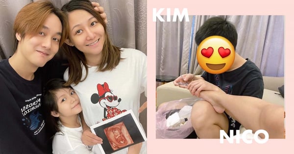 「那對夫妻」喜迎2寶♡不捨愛妻「懷孕8個月不便」！Kim體貼蹲地「幫剪腳指甲」全網讚爆