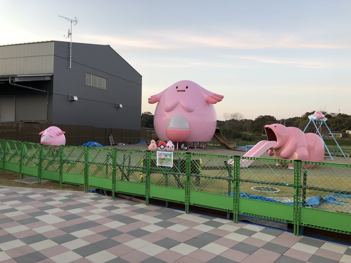 日本首座「吉利蛋公園」目前即將完工。