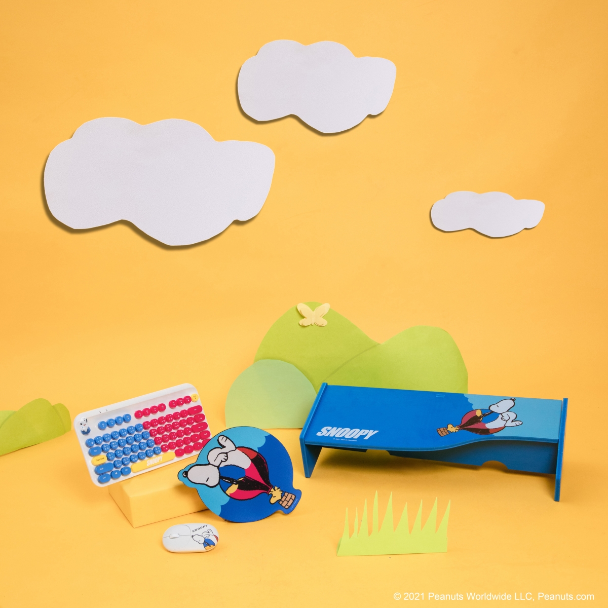 康是美SNOOPY潮玩藝術桌上螢幕架