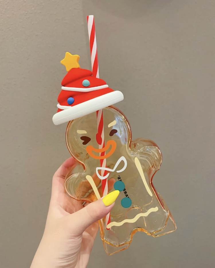 中國大陸星巴克薑餅人水壺脫去上衣