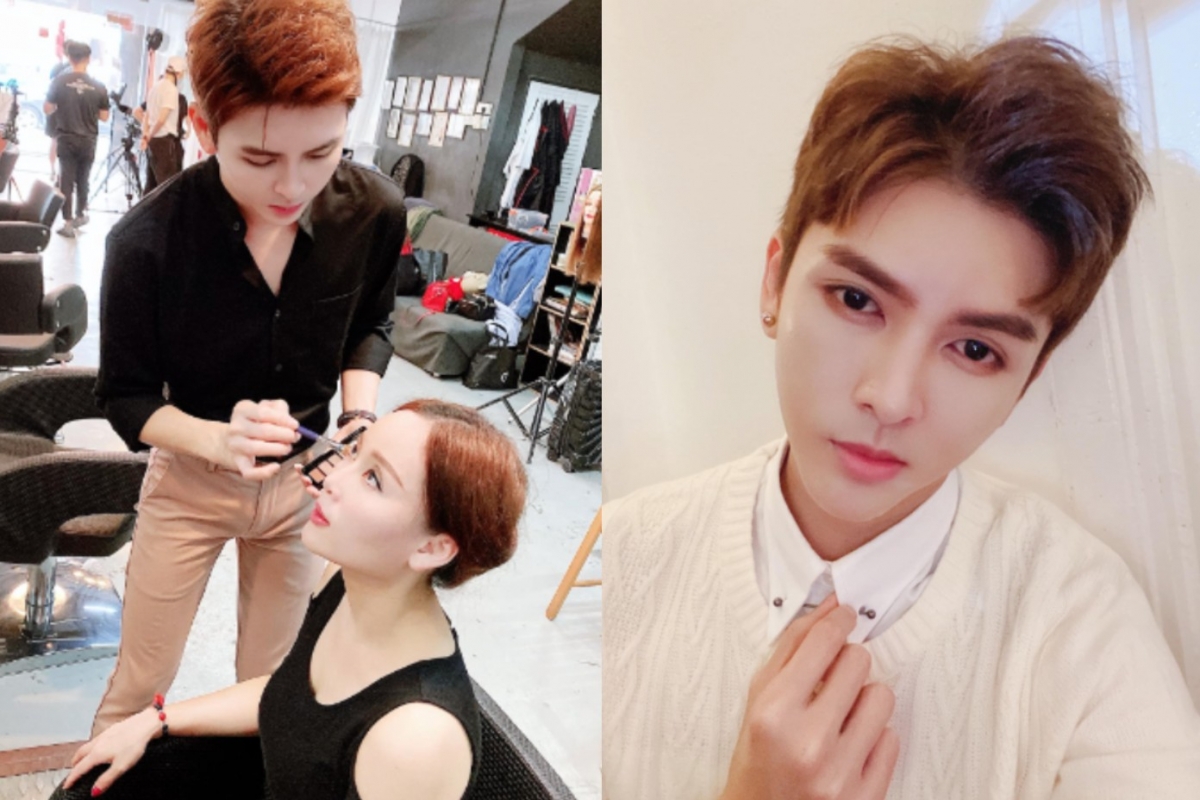 「天菜乩童」正職是專業彩妝師！