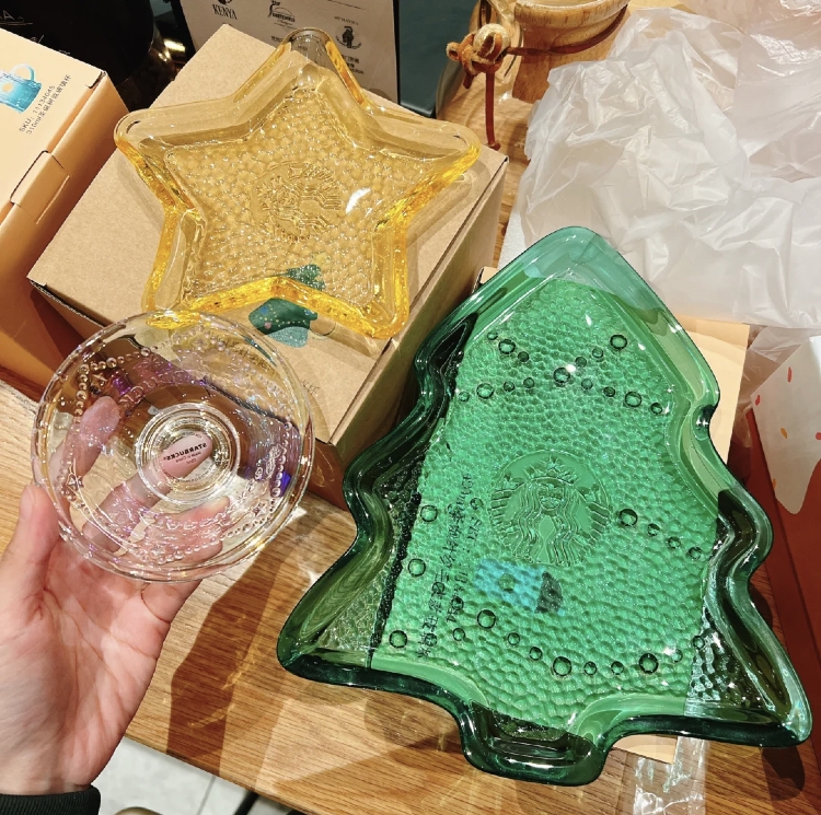 聖誕樹玻璃盤碟組