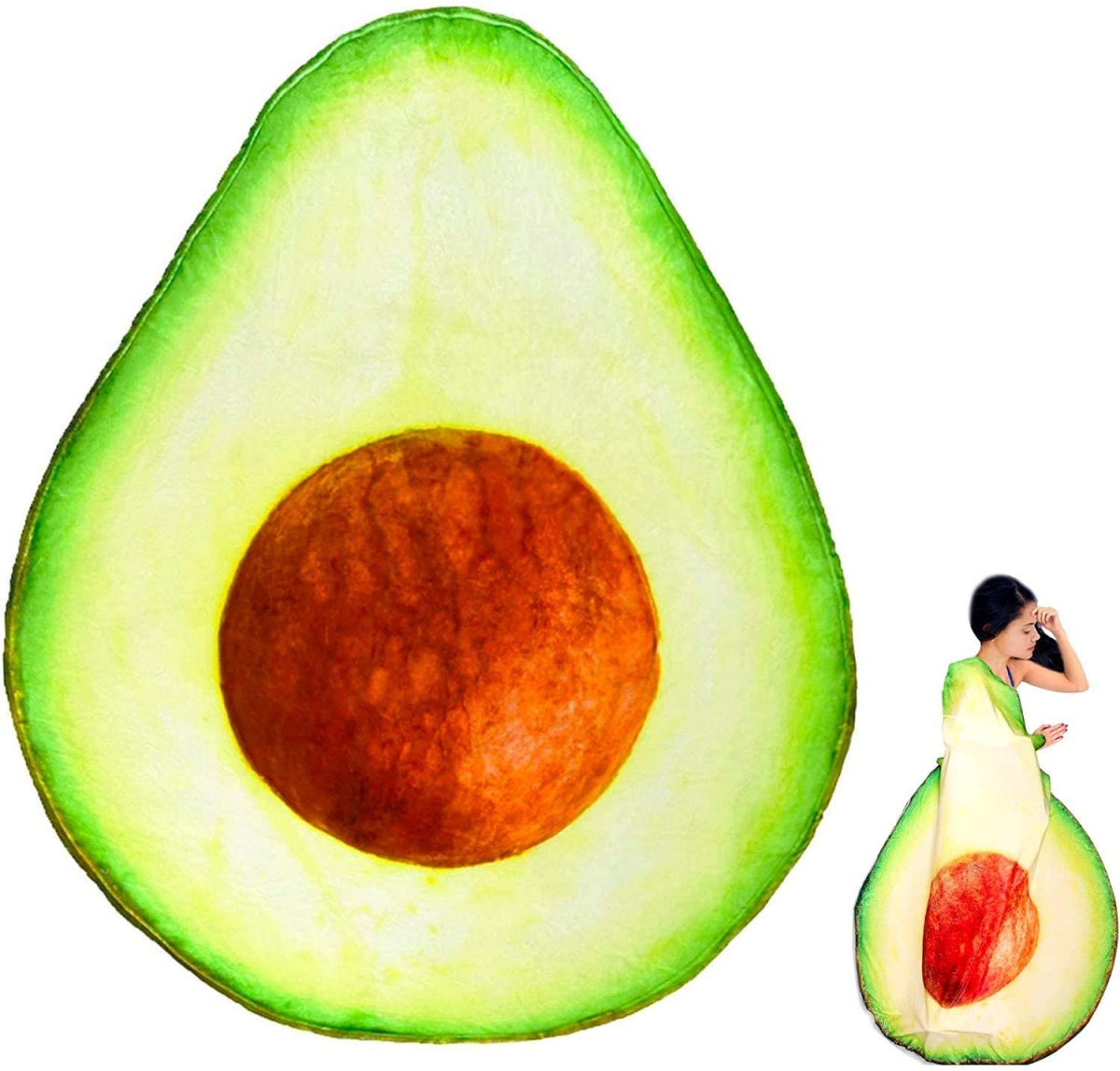 一整顆完整的酪梨被被