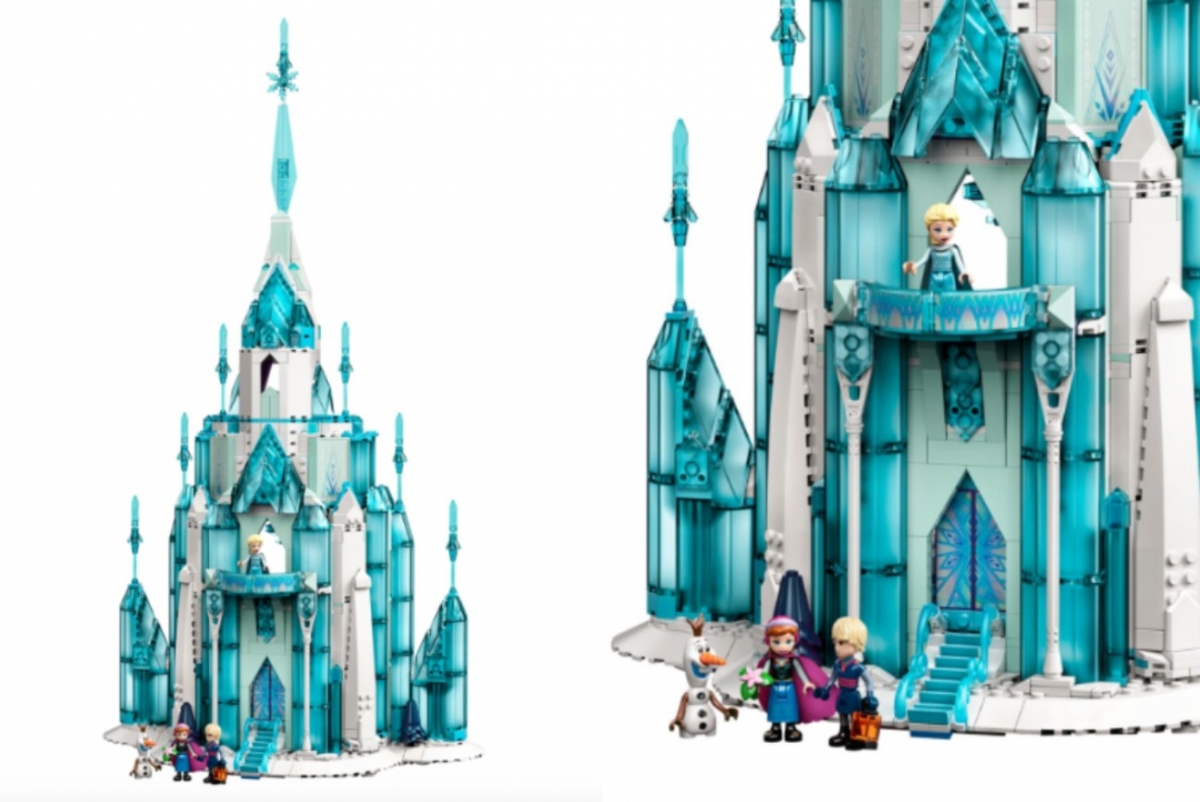 冰雪城堡外側可自由擺放角色公仔