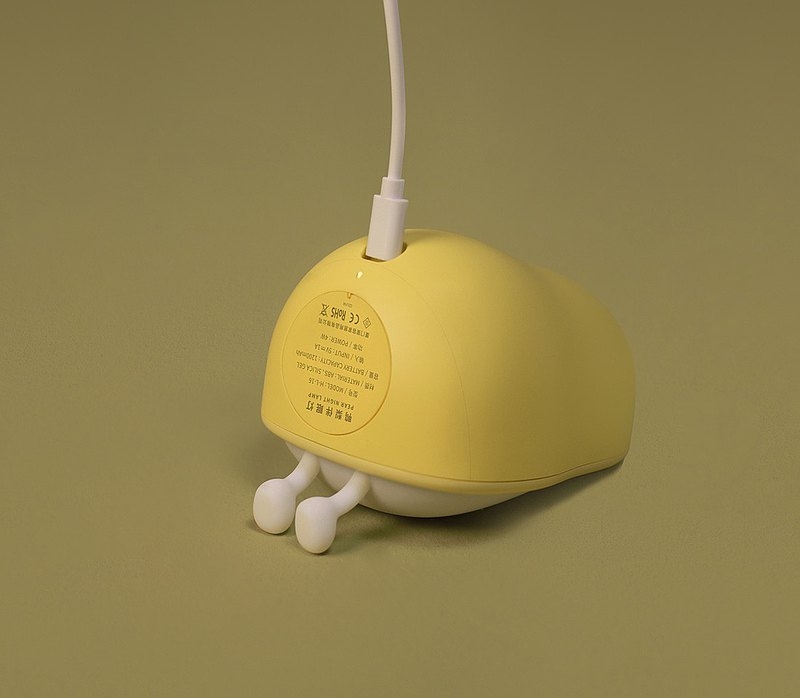 梨形小夜燈用屁屁充電