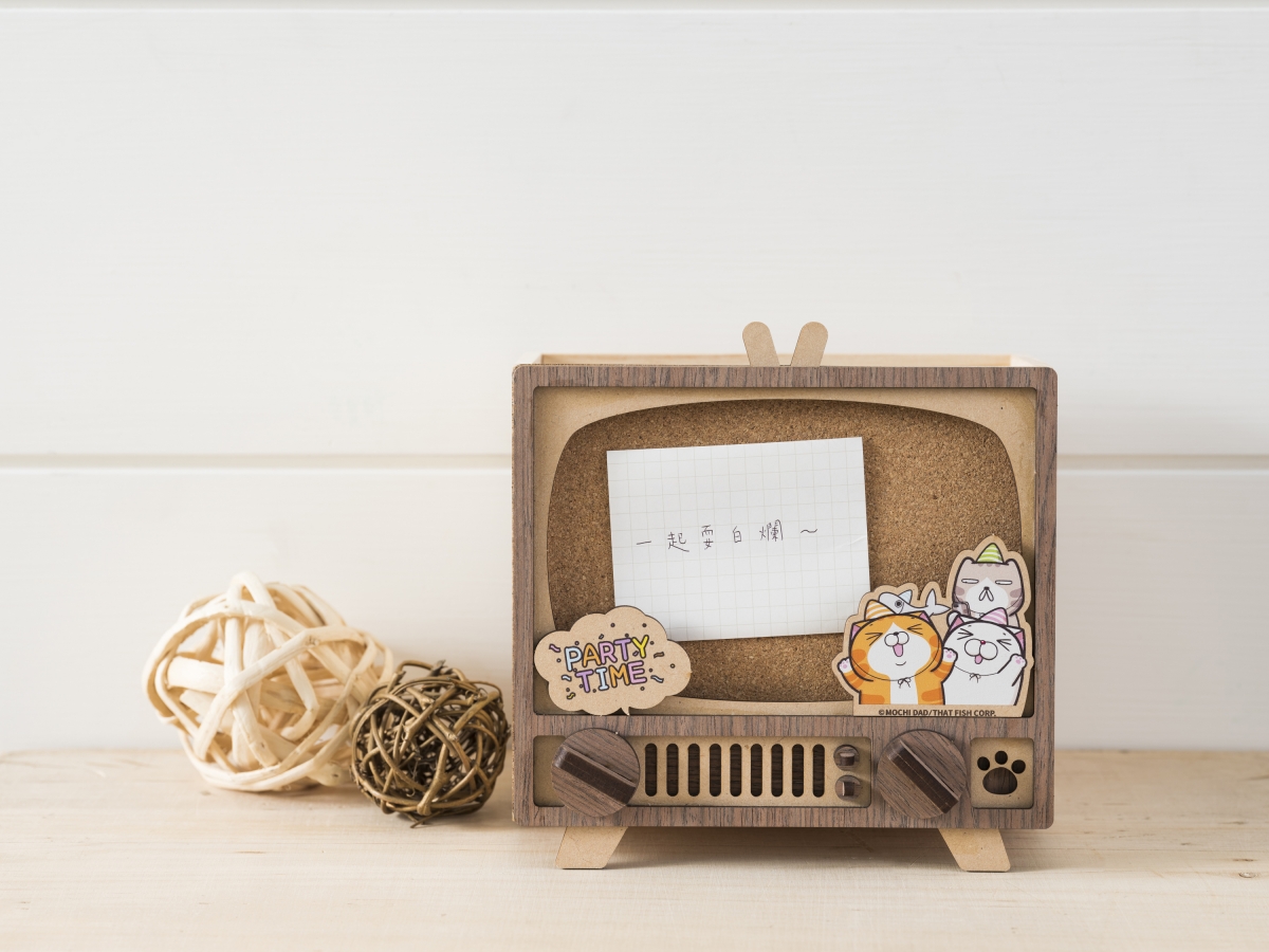 特力屋x爛貓嗨起來電視造型留言收納盒
