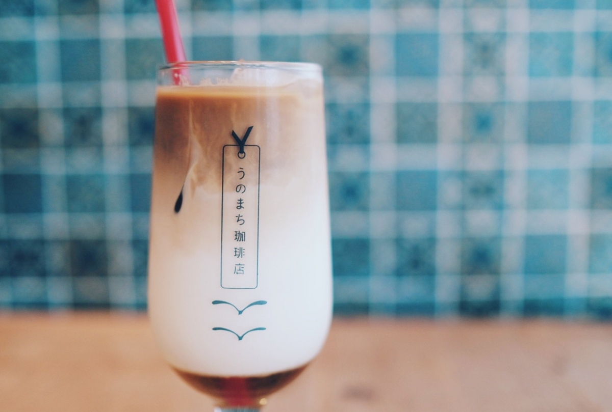 咖啡牛奶的漸層太美