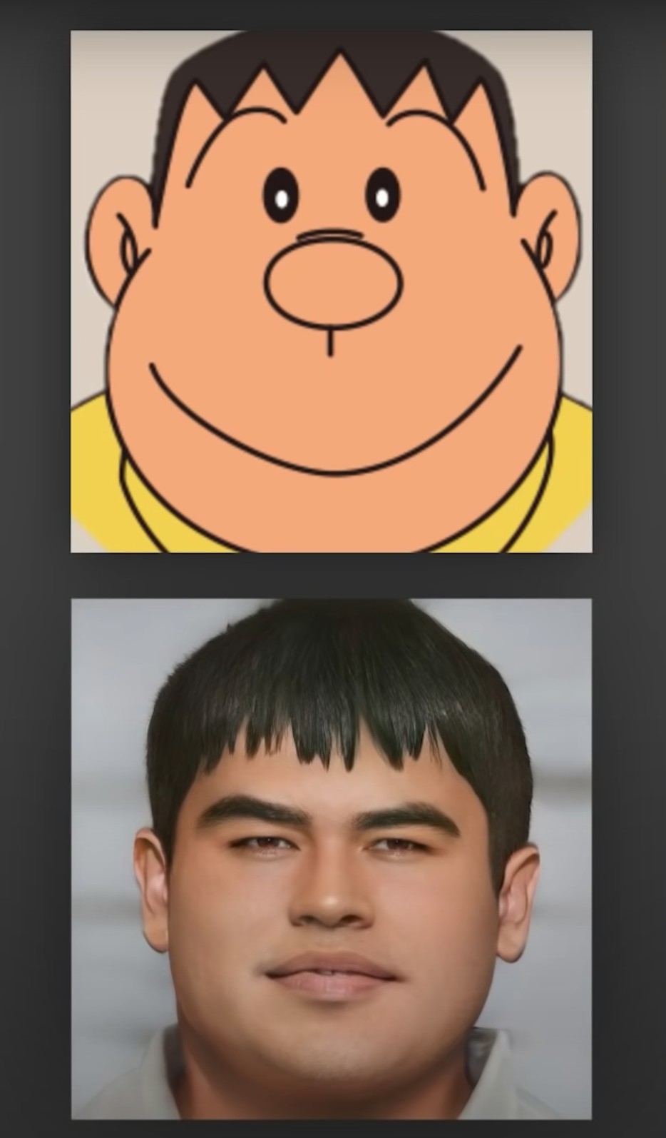 胖虎的真人版則是被大讚「就像是活生生的人」。