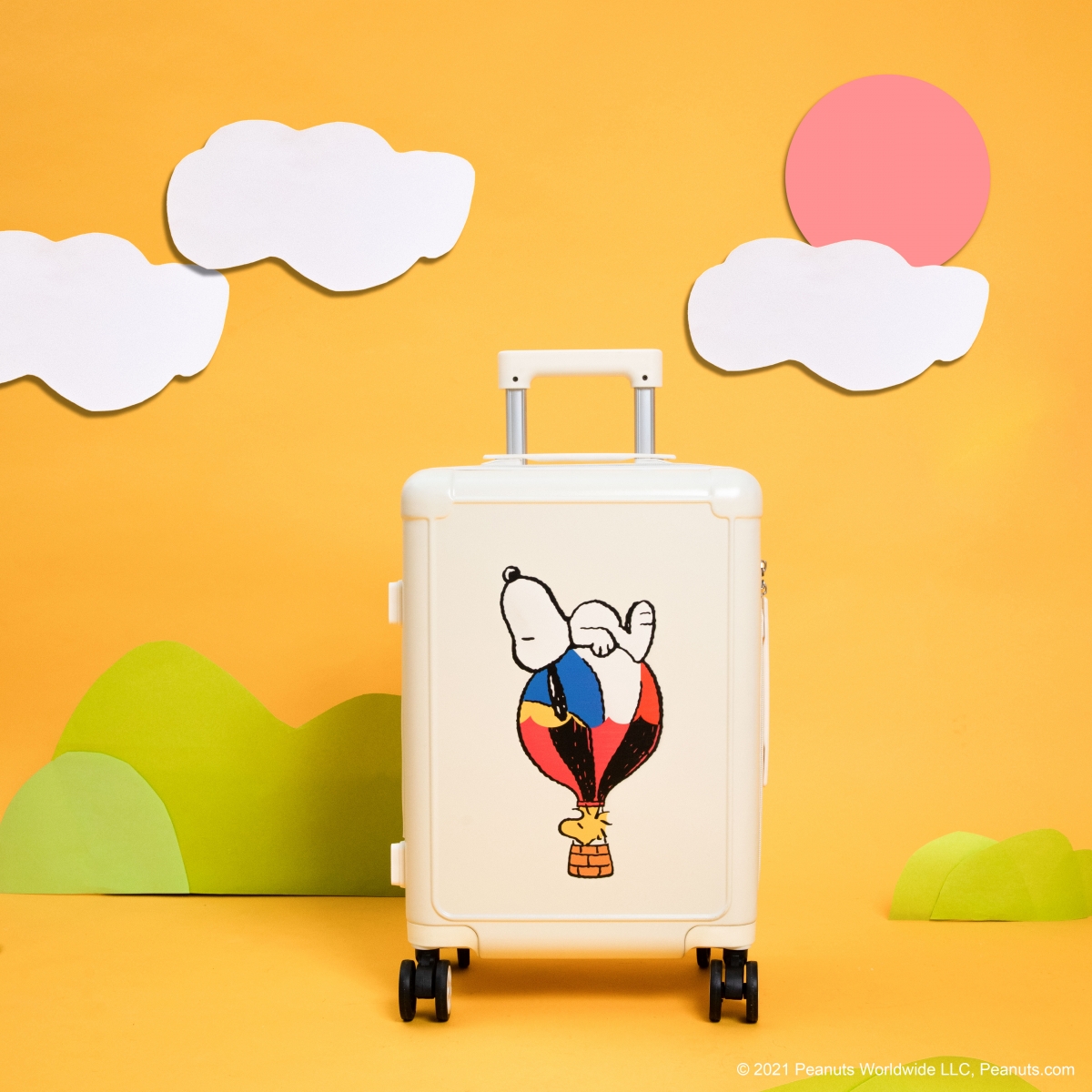 康是美SNOOPY潮玩藝術20吋行李箱