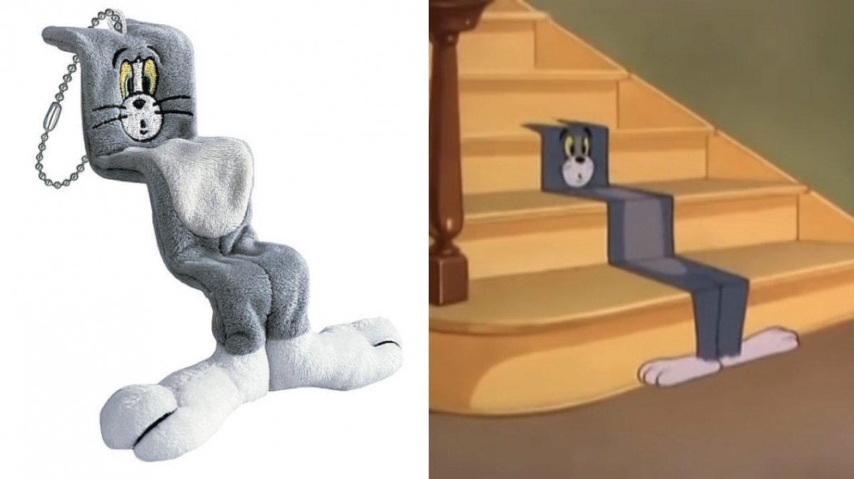 湯姆貓貼合樓梯的模樣,日前成為迷因大量流傳。