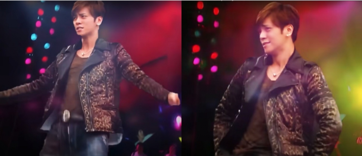 王力宏也曾經在發片宣傳期示範性感電臀。