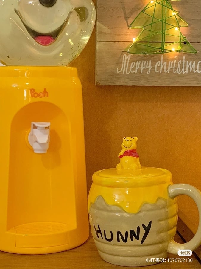 小熊維尼飲水機成為火紅可愛小物