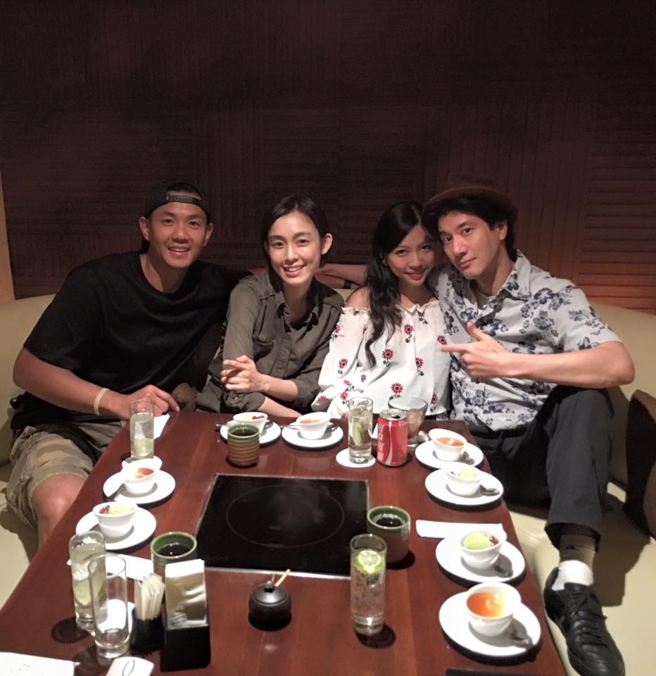 王力宏夫婦昔日與黑人范范聚會