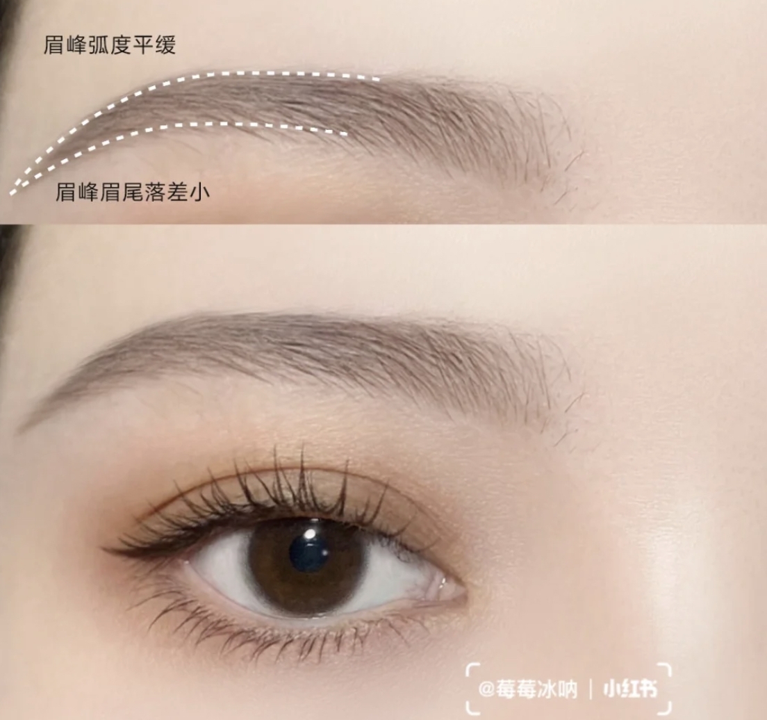 不同臉型適合眉型5:心形臉型X柳葉眉