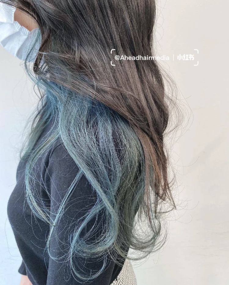 銀灰色x獨角獸藍