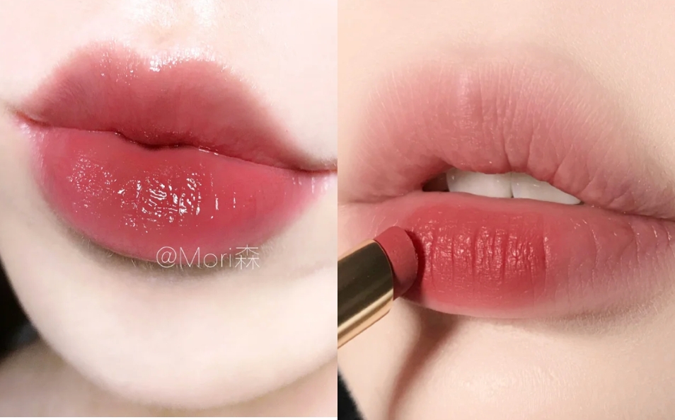 伴娘妝容重點4:豆沙色、珊瑚色唇膏