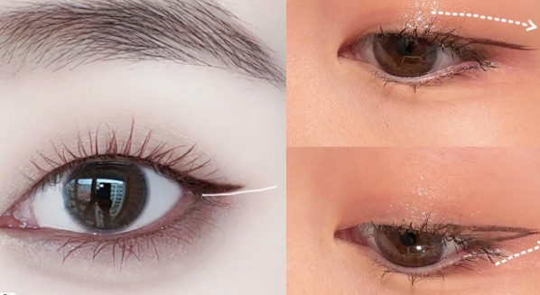 單眼皮眼線畫法1:日常平拉眼線