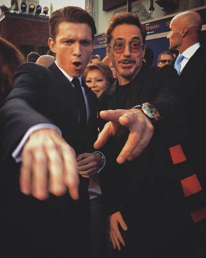 《蜘蛛人：返校日》首映會上曬漫威父子情