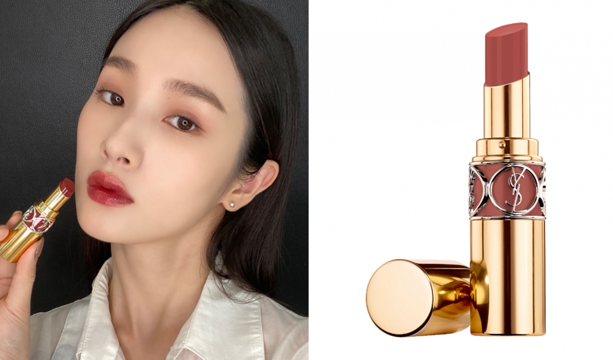 YSL情挑誘光水唇膏必收色推薦:#154 曖昧蜜桃