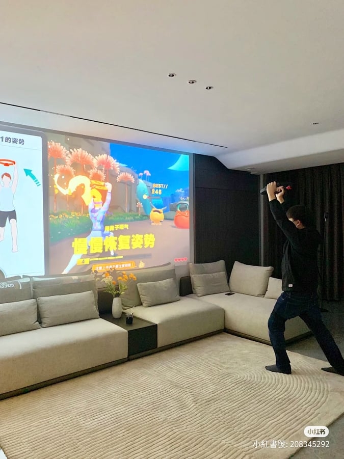 打Switch健身還運動一下也很舒爽