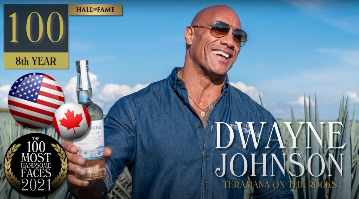 巨石強森今年是「第一百名」。