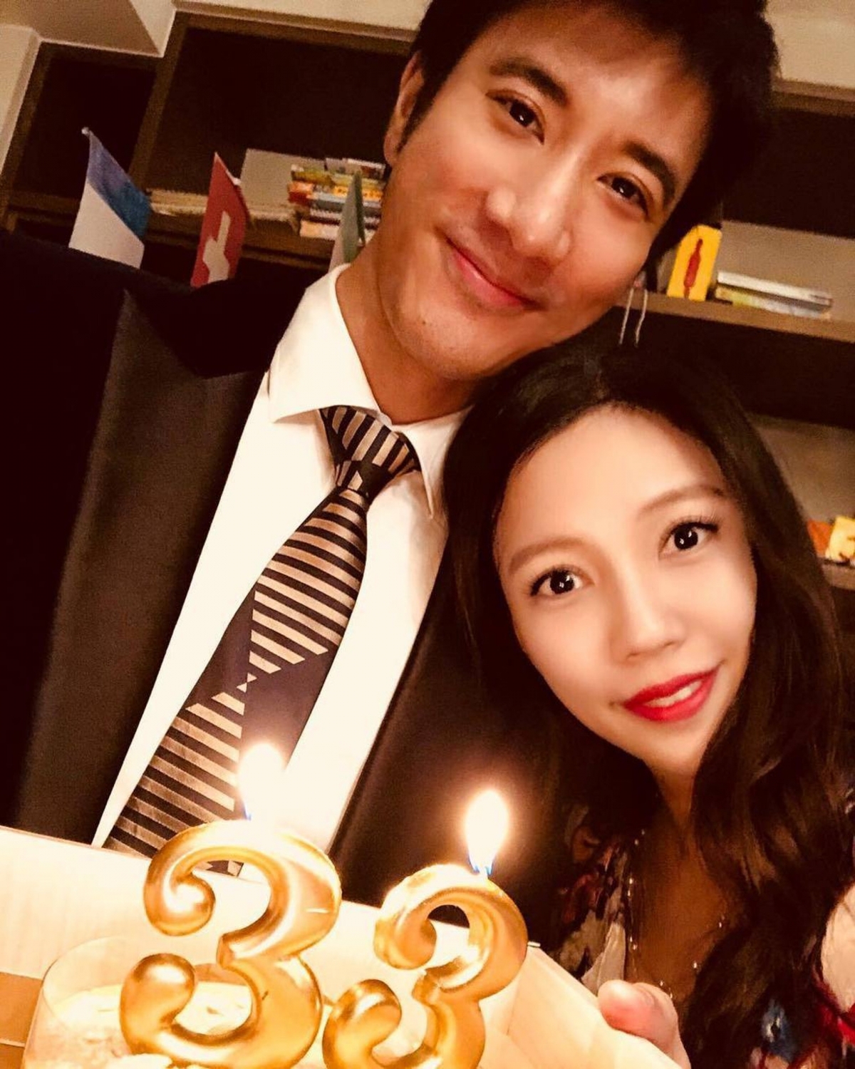 王力宏夫妻結婚初期曾積極在SNS分享放閃照