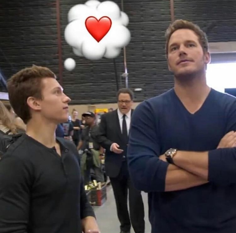 小蜘蛛人對星爵表達愛慕之情