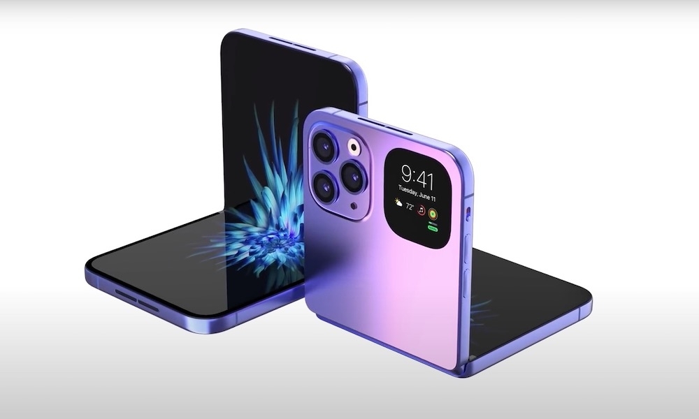 Apple申請iPhone Flip「具自我修復特性的折疊螢幕」專利