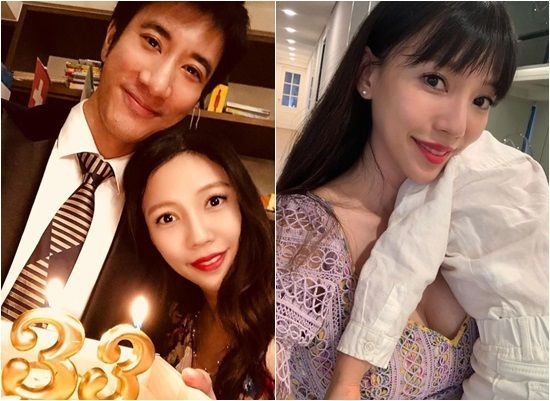 李靚蕾昔日在SNS分享家庭生活照