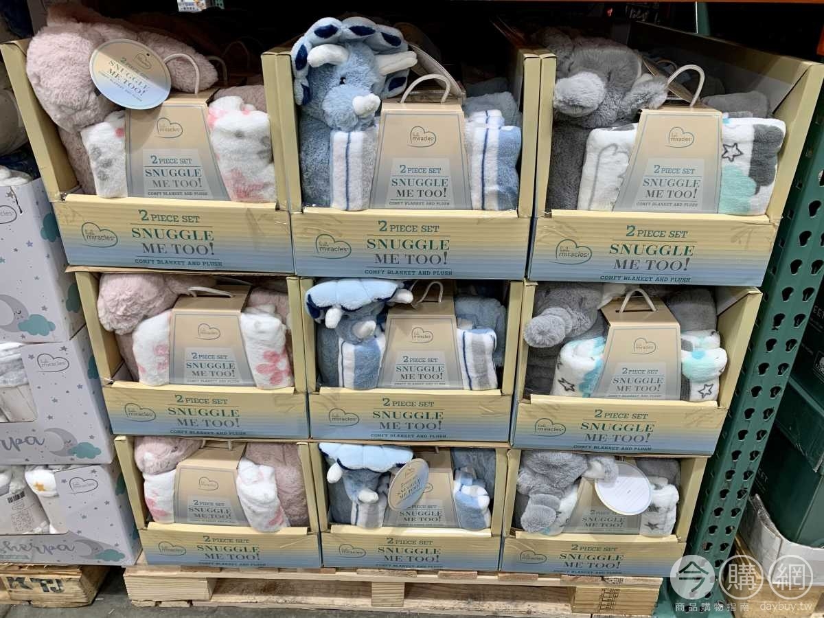 Costco好市多「動物造型枕+蓋毯2入組」