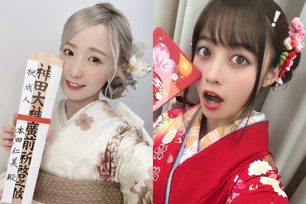 無論是AKB48或橋本環奈,都在成人式華麗打扮