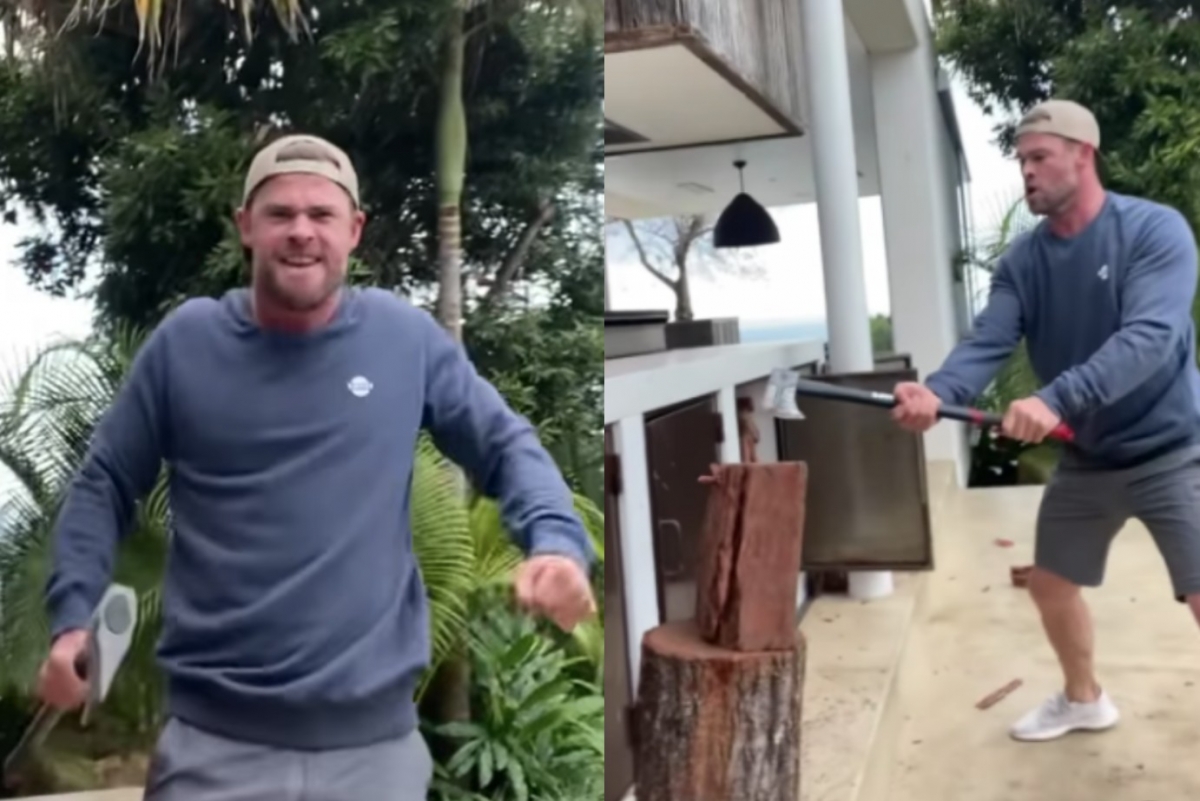 克里斯漢斯沃雖然最終劈柴成功,但許多網友還是認為該呼叫「美國隊長」了。