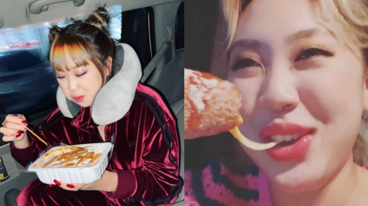 南韓女饒舌歌手李泳知,以往常常分享自己享用美食的照片。