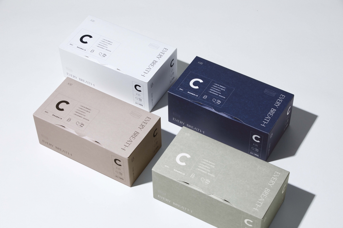 EVERY BREATH年節安心送禮首選，主打好呼吸的#CC口罩，30入紙盒包裝，NT$540