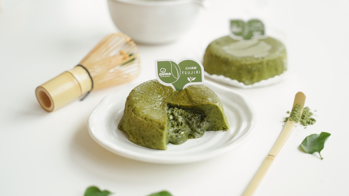 流心半熟蛋糕-辻利抹茶白巧