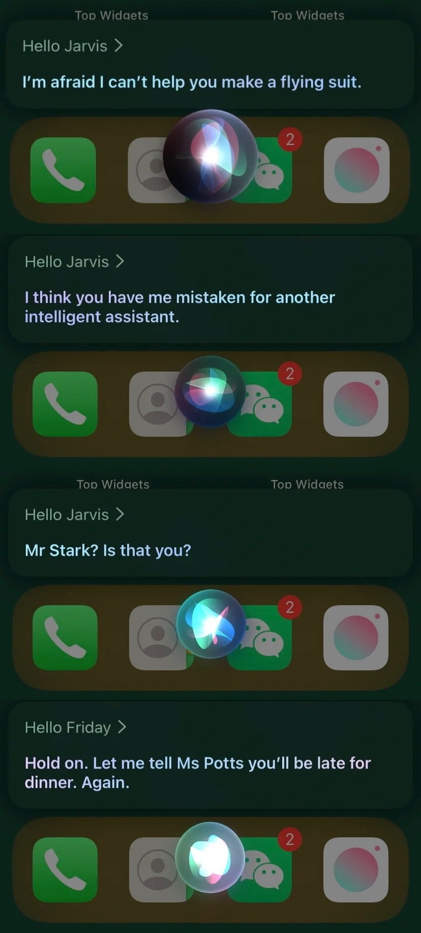 Siri還能讓用戶當鋼鐵人,模擬和賈伯斯對話的感覺