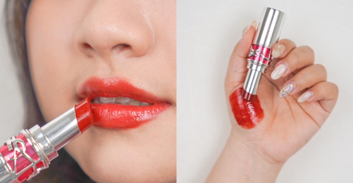 #8茄紅蜜糖是超誘人的水潤番茄紅,讓人忍不住想親一口