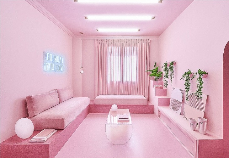 粉紅公寓由西班牙設計公司Patricia Bustos Studio設計