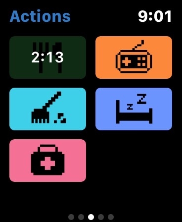 Apple Watch電子寵物做互動