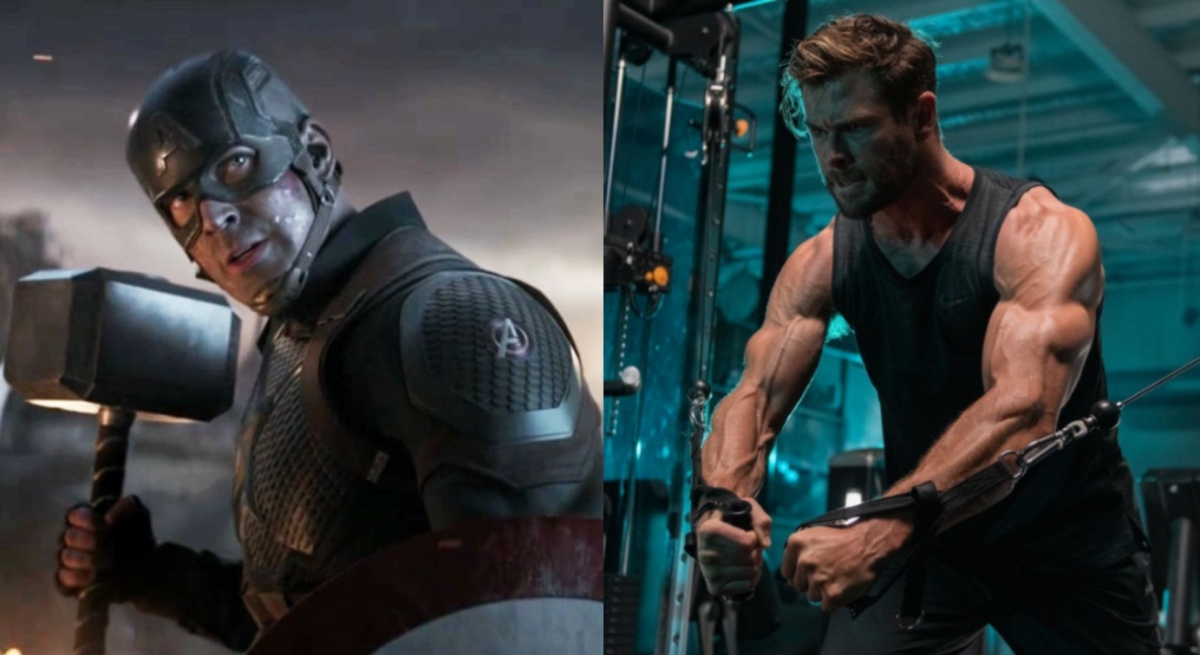 克里斯漢斯沃劈柴不順利的模樣,讓許多網友「召喚」美國隊長幫幫忙。