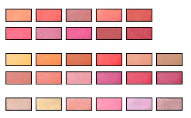 全新28色頰彩，共有珠光、霧面、霓光三種質地