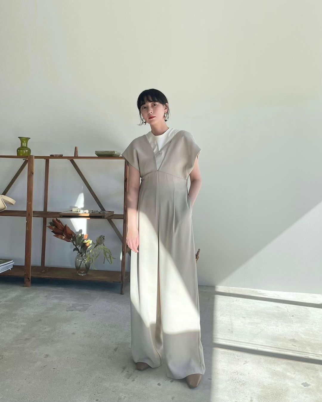 松本友理奈日常穿搭。