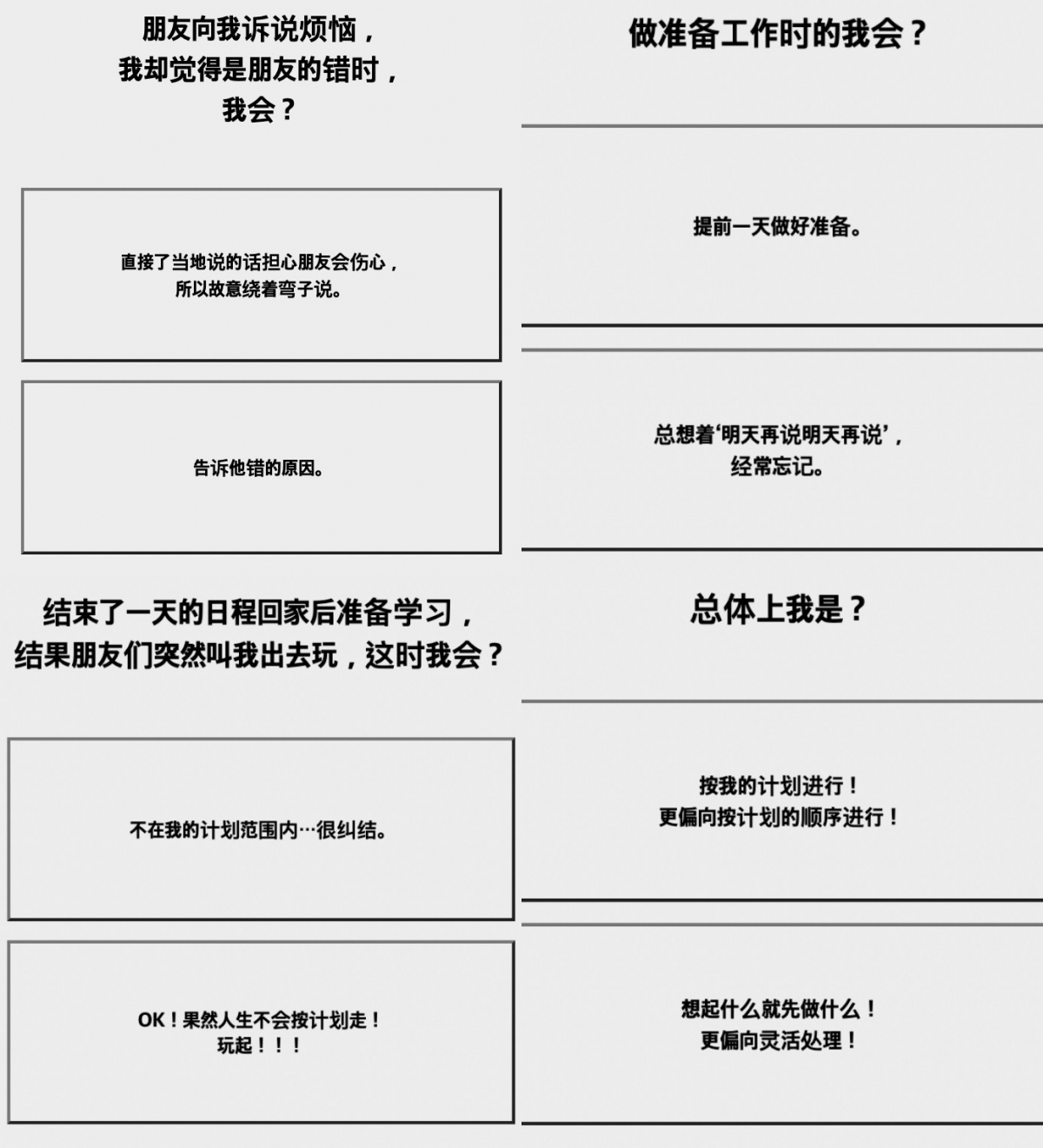 2022顏色心理測驗第九題到第十二題