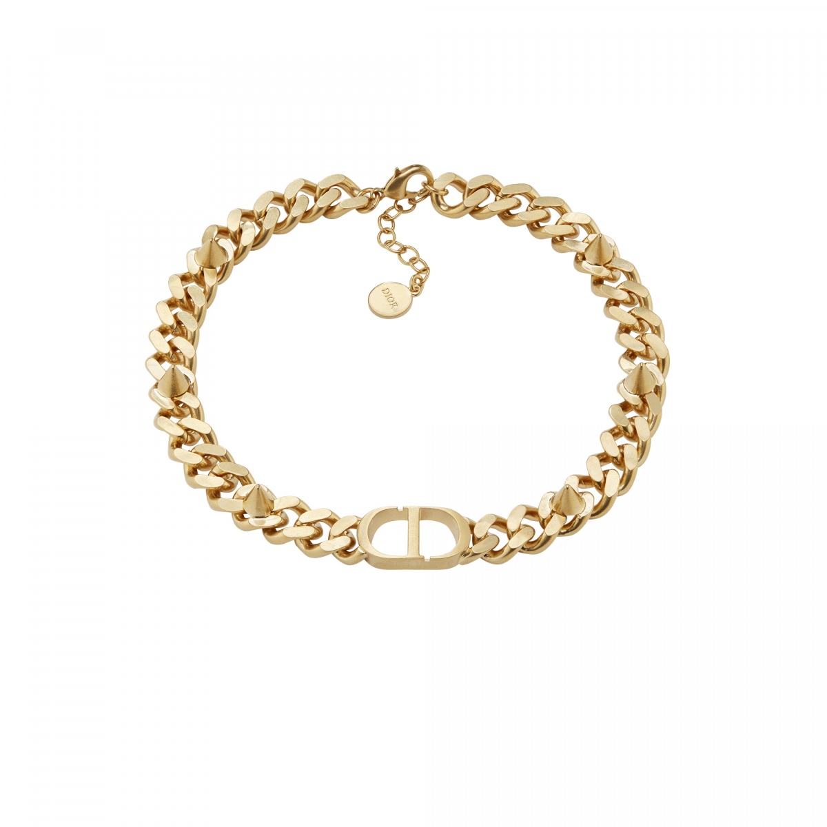 DIOR 30 Montaigne 編結金屬鉚釘頸鍊， NT$32,000