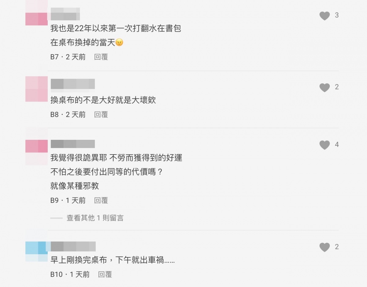 網友留言分享看法。